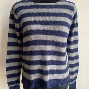 Navy and Gray Forever 21 Striped Sweater
